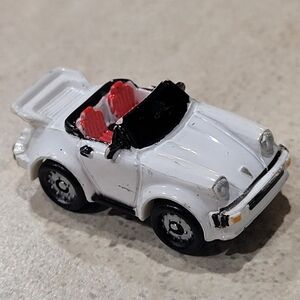 Vintage Micro Machines Porsche 911 White 1987 Galoob Red Seats Rare